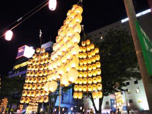Akita Prefecture, the festival landscape, lantern